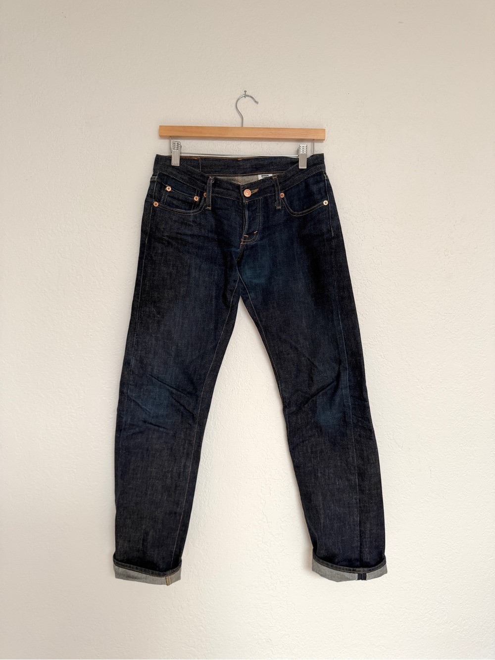 LEVI'S archival offender jeans raw selvedge made in USA low rise denim 30x34